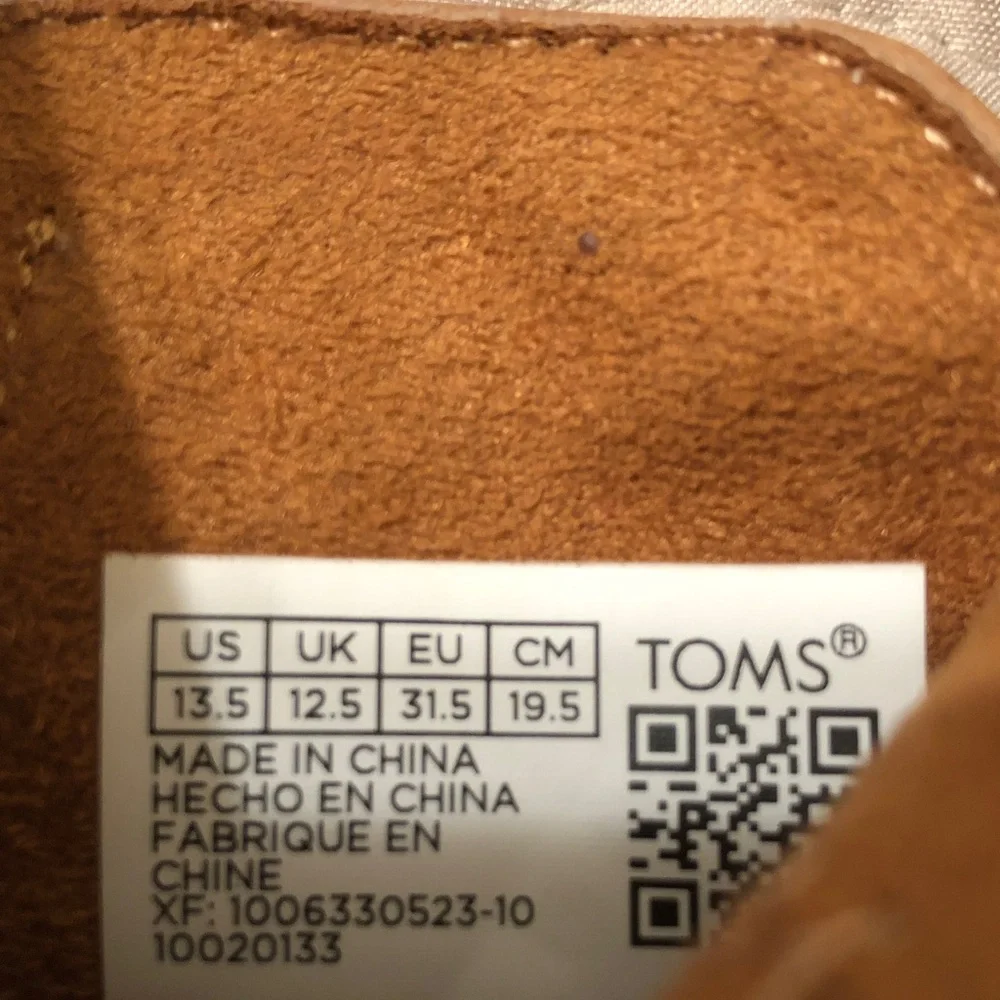 Toms Girls Tan Wedge Ankle Boots